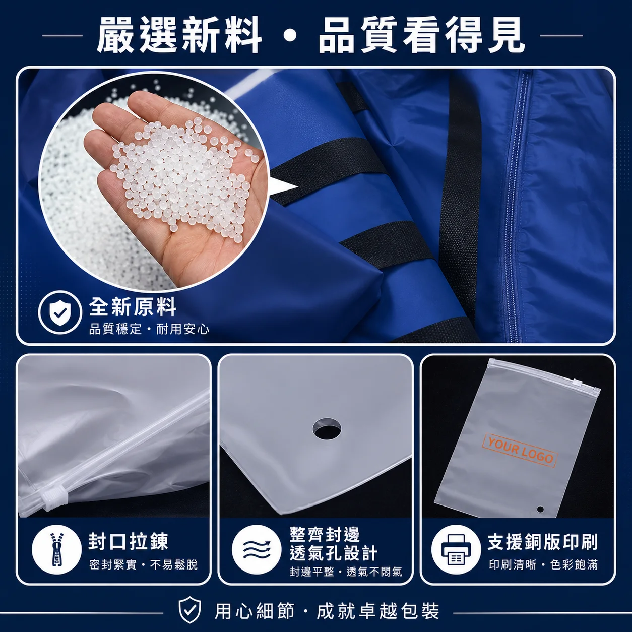 CPE磨砂拉鍊袋 圖文詳情 3